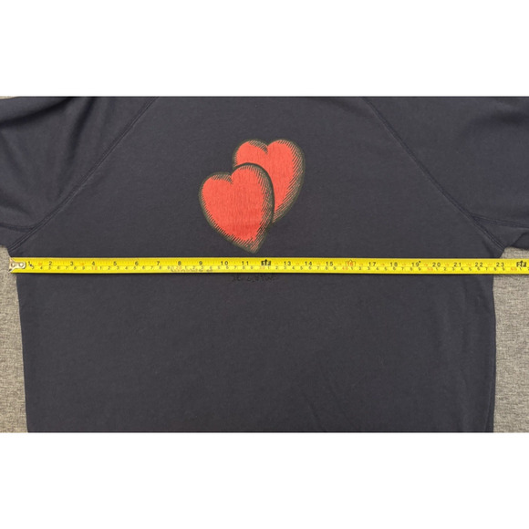 ZADIG & VOLTAIRE Heart-Print Crewneck Sweatshirt Size Large - Picture 4 of 8